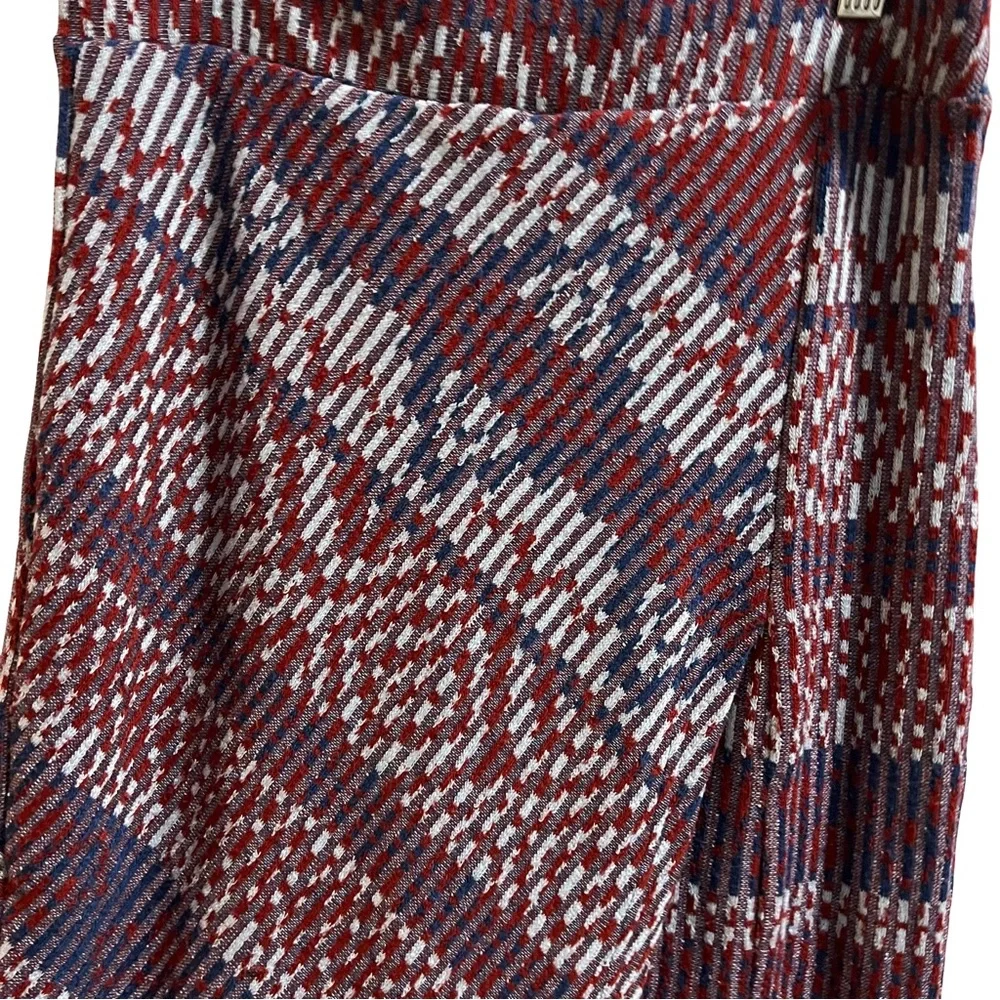 Anthropologie Mauve Carolina Midi Straight Pencil Skirt Faux Wrap Small - Picture 3 of 5